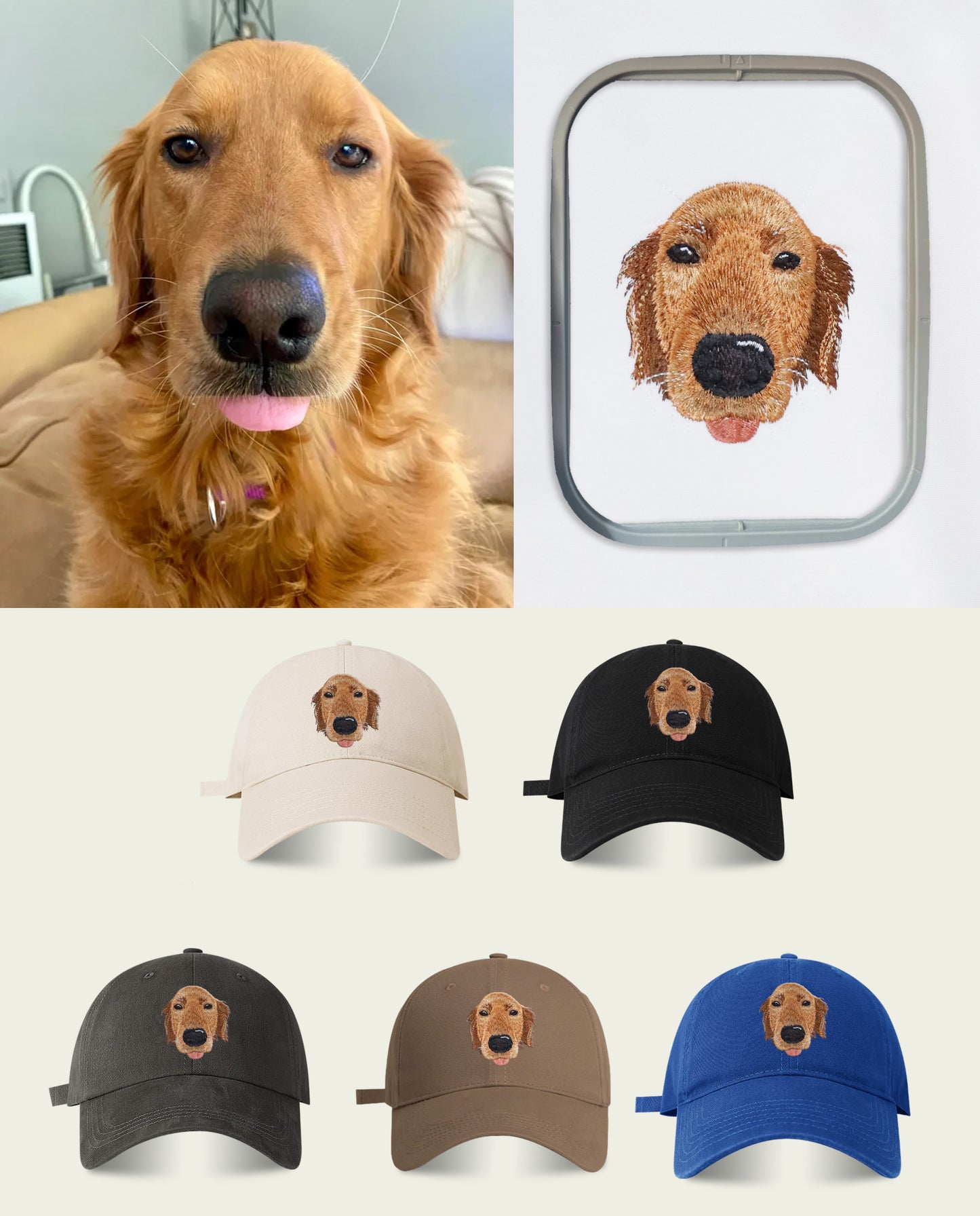 Custom Pet Embroidered Patch Hat
