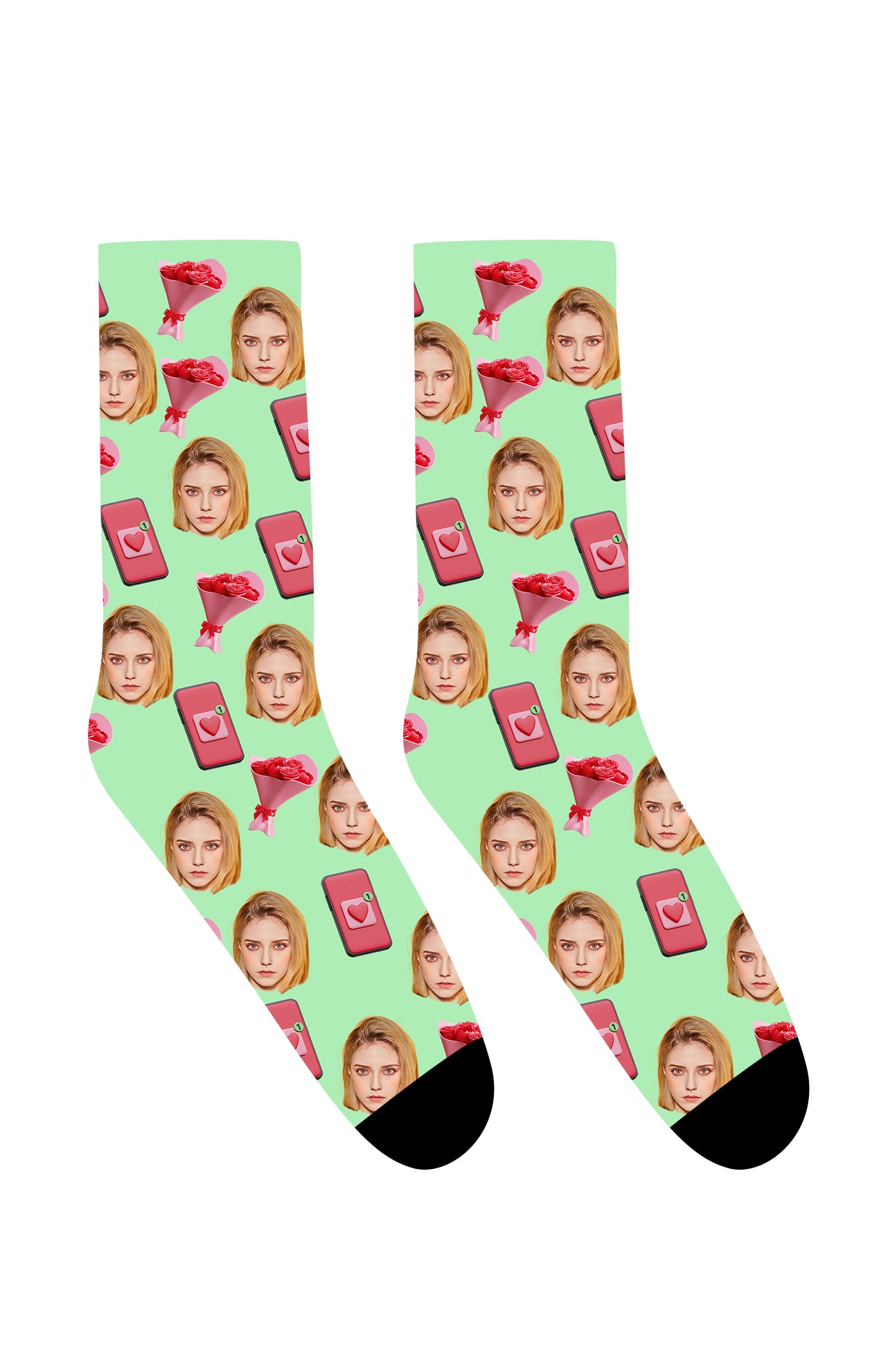 Custom Valentines Socks